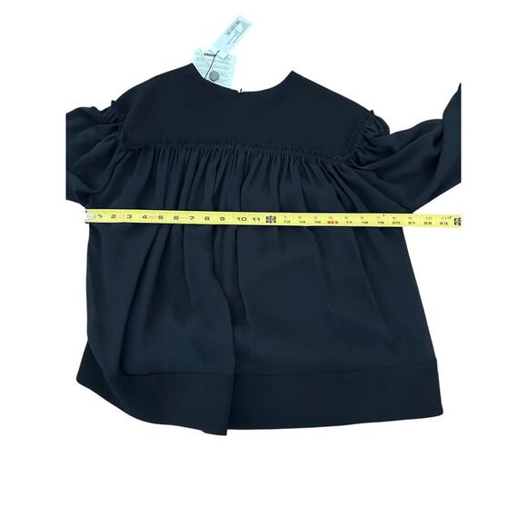 Proenza Scharler Metal Chiffon Embroidery top Size 4 Black - Picture 3 of 10